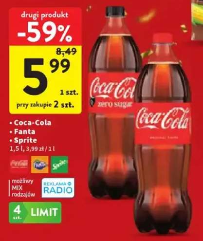 Napój gazowany Coca-Cola +2 warianty