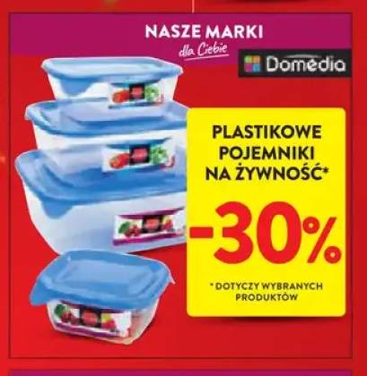 Plastikowe pojemniki na żywność Domédia