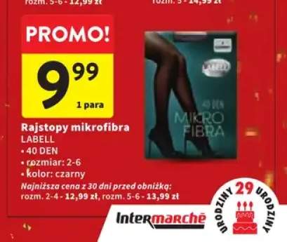Rajstopy mikrofibra 40 DEN Labell