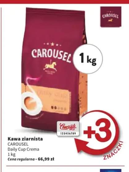 Kawa ziarnista Carousel Daily Cup Crema
