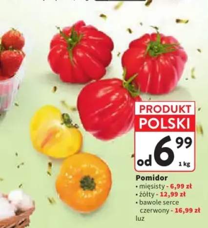 Pomidory żółte polskie +2 warianty