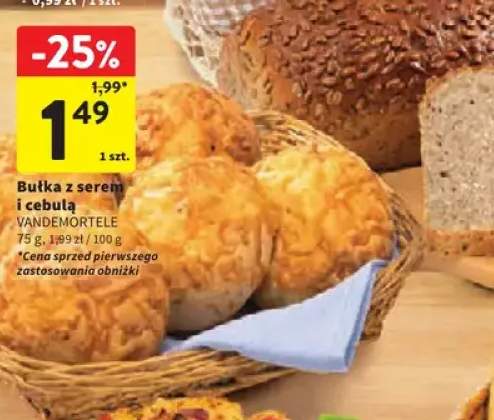 Bułka z serem i cebulą Vandemortele