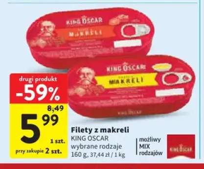 Filety z makreli King Oscar
