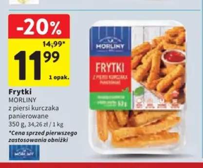 Frytki Morliny z piersi kurczaka panierowane