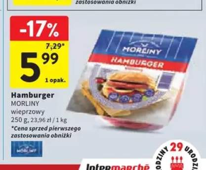 Hamburger Morliny wieprzowy