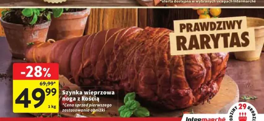 Szynka wieprzowa noga z kością