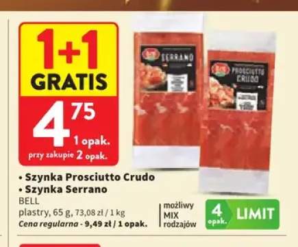 Szynka Prosciutto Crudo Bell +1 wariant