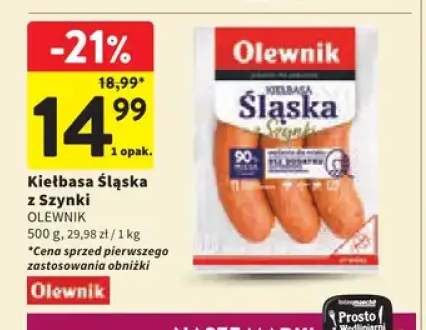 Kiełbasa śląska z szynki Olewnik