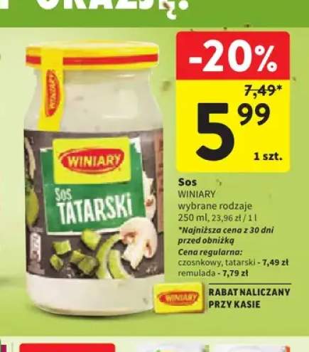Sos Winiary czosnkowy +2 warianty