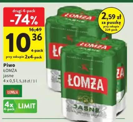 Piwo Łomża 4-pak