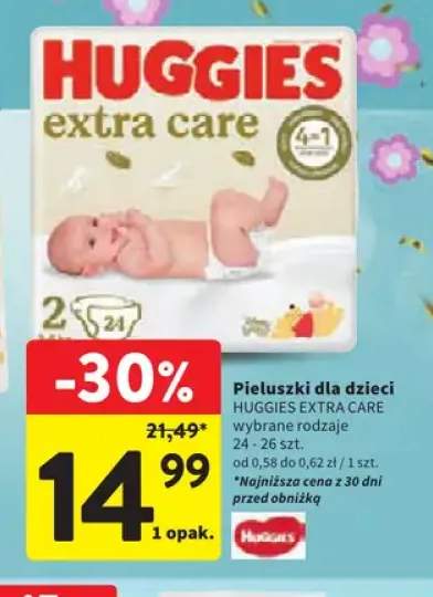 Pieluszki dla dzieci Huggies Extra Care