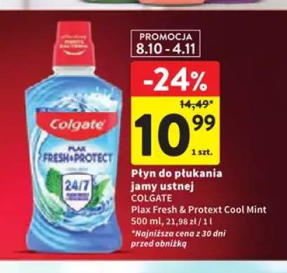 Płyn do płukania jamy ustnej Colgate Plax Fresh & Protect Cool Mint