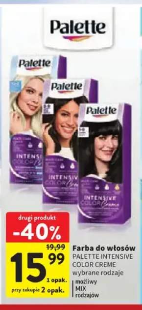Farba do włosów Palette Intensive Color Creme