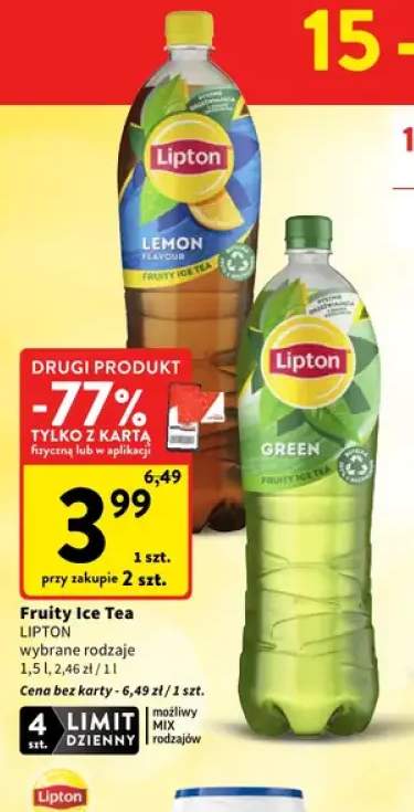 Fruity Ice Tea Lipton Lemon +1 wariant