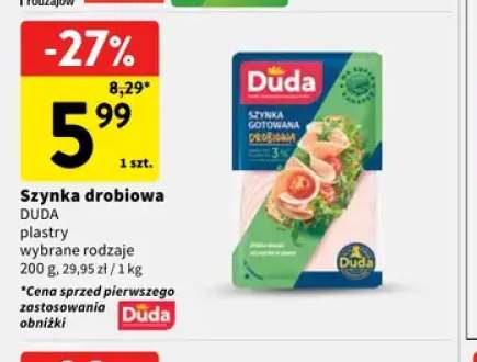Szynka drobiowa Duda w plastrach