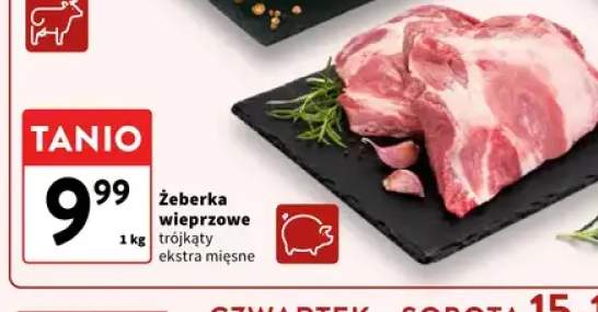 Żeberka wieprzowe trójkąty ekstra mięsne