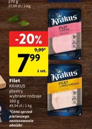 Filet w plastrach z indyka Krakus +1 wariant