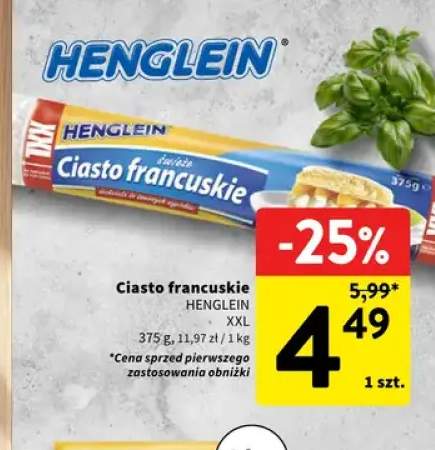 Ciasto francuskie XXL Henglein