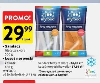 Sandacz filety ze skórą Myfood +1 wariant