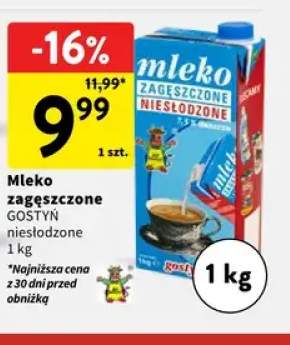 Mleko zagęszczone Gostyń niesłodzone