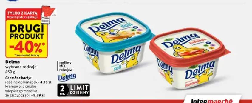Margaryna Delma kremowa +3 warianty