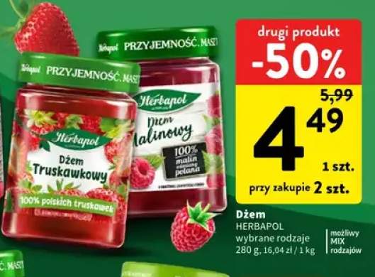 Dżem Herbapol truskawkowy +1 wariant