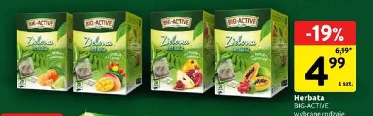 Herbata zielona Big-Active pigwa +3 warianty