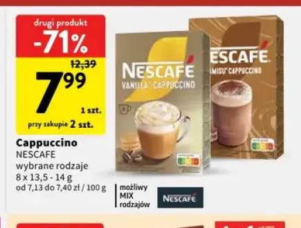Kawa rozpuszczalna Cappuccino Nescafe Vanilla +1 wariant