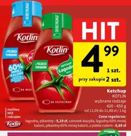 Ketchup Kotlin łagodny +5 wariantów