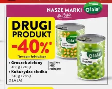 Groszek zielony O la la! +1 wariant