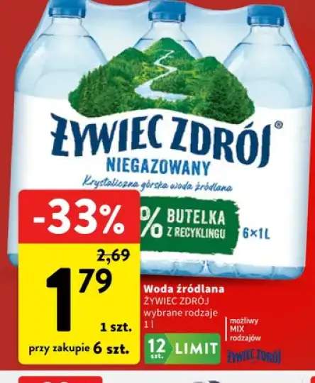 Woda źródlana Żywiec Zdrój