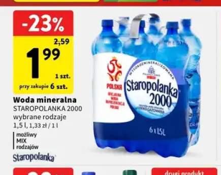 Woda mineralna Staropolanka 2000
