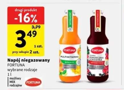 Napój niegazowany Fortuna multiwitamina witalność +1 wariant
