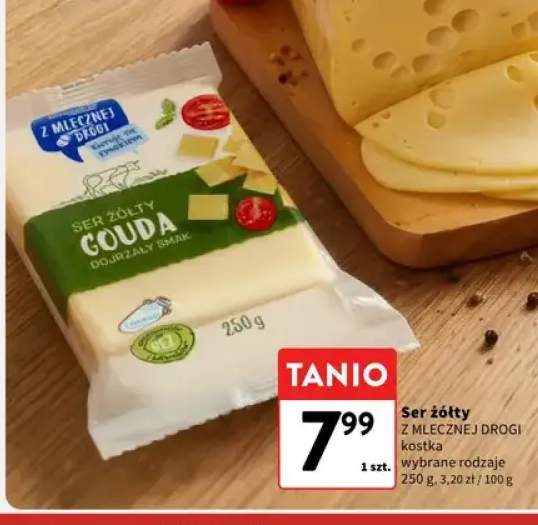 Ser żółty w kostce Z Mlecznej Drogi