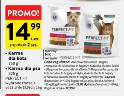 Karma dla kota Perfect Fit Anti Hairball 1+ bogaty z kurczaka +9 wariantów