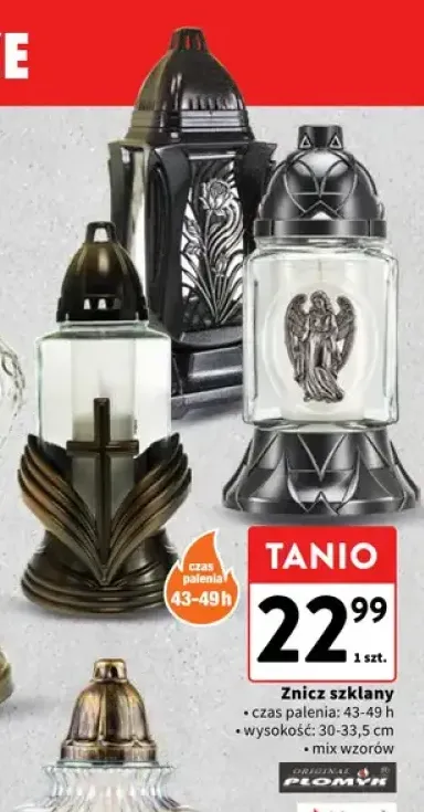 Znicz szklany Original Płomyk