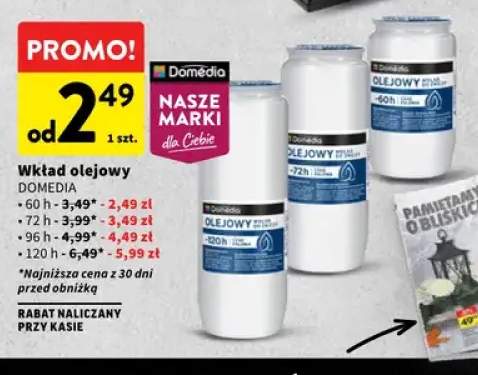 Wkład olejowy Domédia 60 h +3 warianty