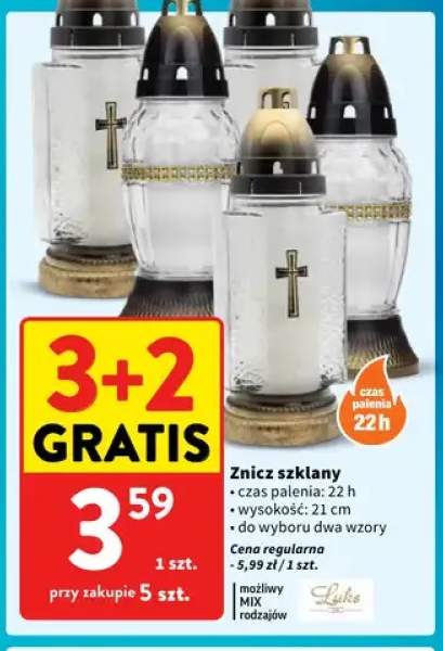 Znicz szklany Luks