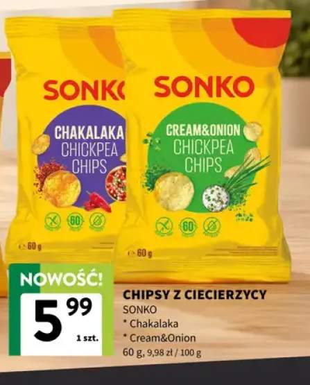 Chipsy z ciecierzycy Chakalaka Sonko +1 wariant