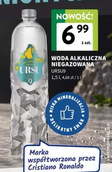 Woda niegazowana alkaliczna URSU9