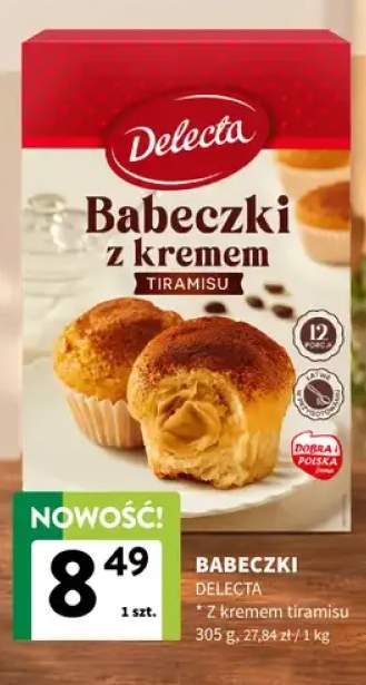Babeczki z kremem tiramisu Delecta