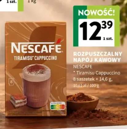 Kawa rozpuszczalna Rozpuszczalny napój kawowy Tiramisu Cappuccino Nescafé