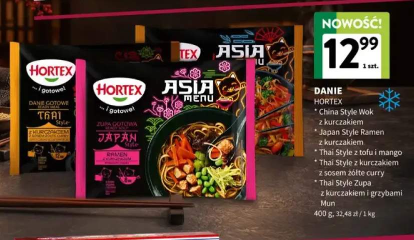 Danie Hortex China Style Wok z kurczakiem +4 warianty