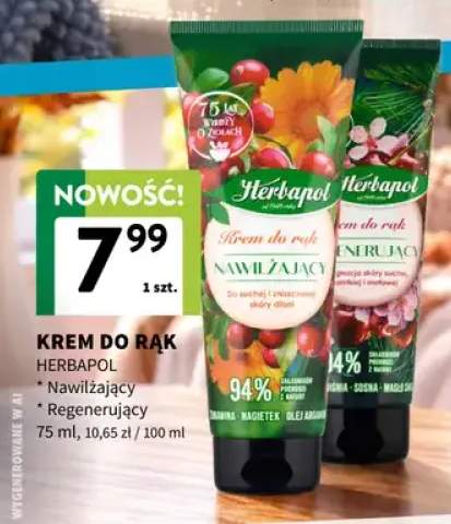 Krem do rąk regenerujący Herbapol +1 wariant