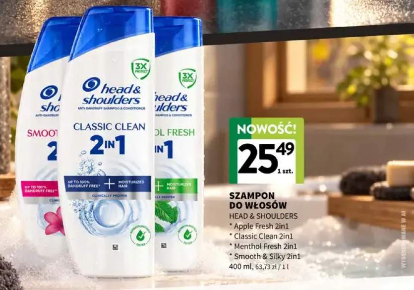 Szampon do włosów Apple Fresh 2in1 Head & Shoulders +3 warianty