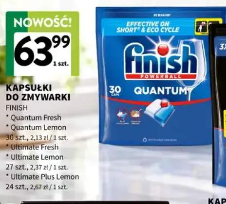 Kapsułki do zmywarki Finish Quantum Fresh +4 warianty