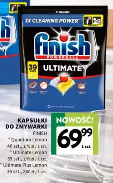 Kapsułki do zmywarki Finish Quantum Lemon +2 warianty