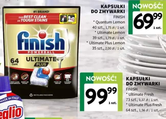 Kapsułki do zmywarki Finish Ultimate Fresh +1 wariant