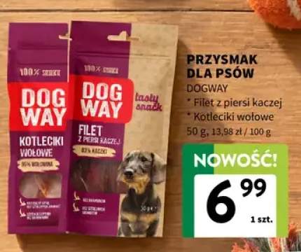 Przysmak dla psów kotleciki wołowe Dogway +1 wariant