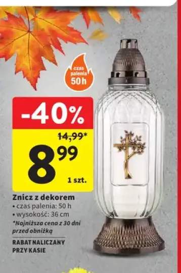 Znicz z dekorem
